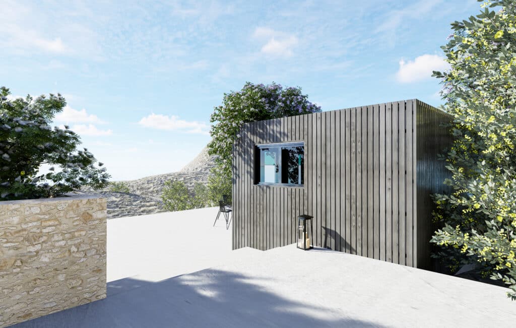 studio en bois