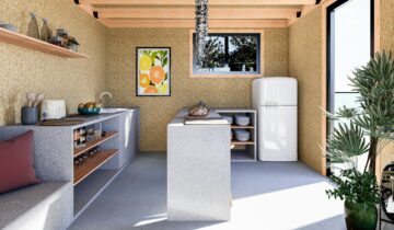 Équipements de cuisine dans un studio de jardin loué ?