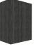 Studio de jardin habitable, bardage bois vertical teinté noir anthracite, façade contemporaine