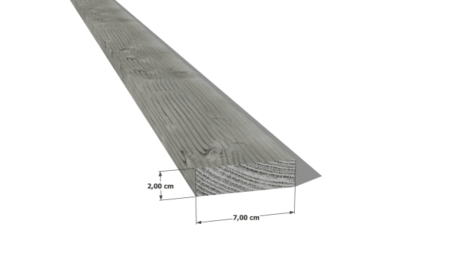 Latte en pin sylvestre traité autoclave gris classe 3 – Section 20x70 mm