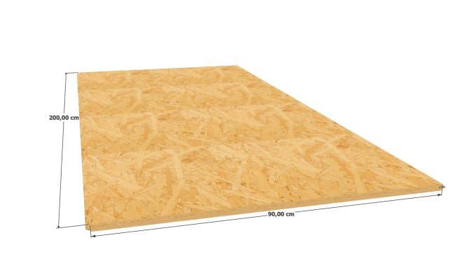 Panneau OSB 3 rainuré-languette – Dimensions 900x2000 mm – Épaisseur 18 mm