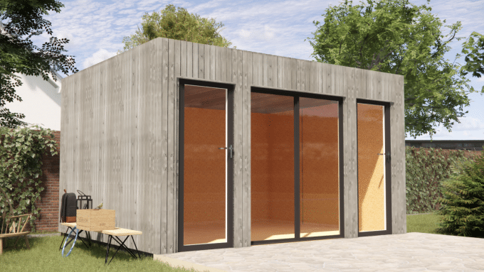 Studio de jardin en bois sans permis