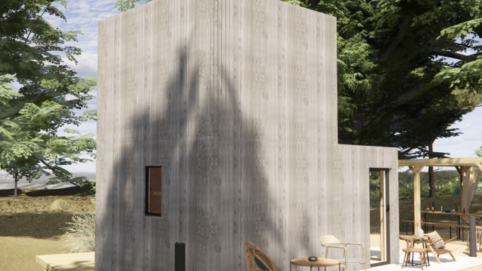 Studio de jardin en bois avec mezzanine