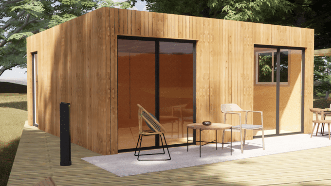 Studio de jardin habitable en bois
