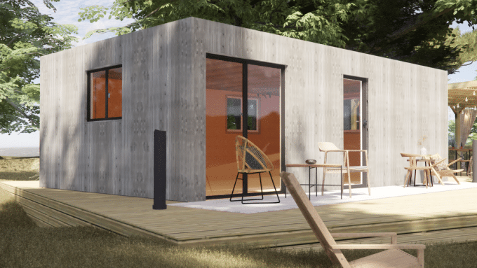 Abri de jardin habitable en bois