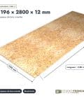 Panneau OSB 2800x12 grand format pour murs hauts et pignons, pièce cotée, Studio Français