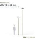 Latte en pin sylvestre traité autoclave vert classe 4 – Section 16x60 mm, longueurs, Studio Français
