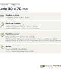 Latte en pin sylvestre traité autoclave brun classe 3 – Section 20x70 mm, commande et livraison, Studio Français