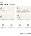 Latte en pin sylvestre traité autoclave brun classe 3 – Section 20x70 mm, en bref, Studio Français