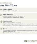 Latte en pin sylvestre traité autoclave vert classe 4 – Section 20x70 mm, commande et livraison, Studio Français