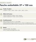 Planche emboîtable en pin sylvestre traité autoclave vert classe 4 – Section 27x130 mm, commande et livraison, Studio Français