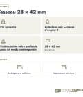 Tasseau en pin sylvestre traité autoclave noir – Section 28x42 mm, en bref, Studio Français