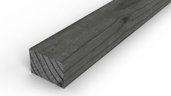 Tasseau en pin sylvestre traité autoclave noir – Section 28x42 mm, vue principale, Studio Français