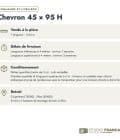 Chevron en pin sylvestre profil H traité autoclave vert classe 4 – Section 45x95 mm H, commande et livraison, Studio Français