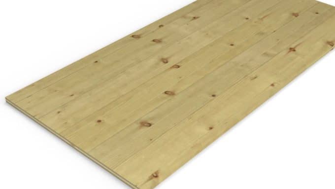 Panneau 3 plis en épicéa traité autoclave – Dimensions 635x1260 mm – Épaisseur 19 mm, vue principale, Studio Français