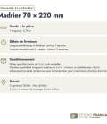 Madrier en pin sylvestre traité autoclave vert classe 4 – Section 70x220 mm, commande et livraison, Studio Français