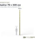 Madrier en pin sylvestre traité autoclave vert classe 4 – Section 70x220 mm, longueurs, Studio Français