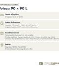 Poteau en pin sylvestre profil L traité autoclave vert classe 4 – Section 90x90 mm L, commande et livraison, Studio Français