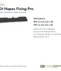 Fixation invisible Hapax Fixing Pro pour lames de 19 à 27 mm : boite ou ensemble