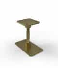 Pied de poteau réglable Brekar, platine 90 x 160 mm, poteau 90x90 : piece
