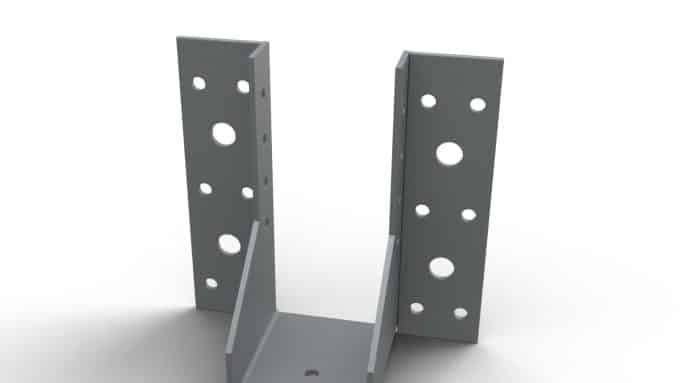 Sabot métallique 45x108 BeA à ailes extérieures, à l’unité : piece