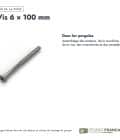 Vis inox 6x100 pour ossature bois, T30, boîte de 100 : usages